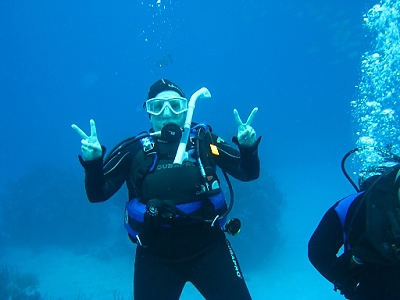 February 6, 2012<br>Karen enjoys seeing sharks.